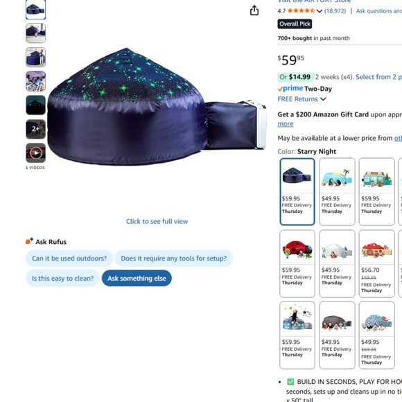 Blue Camouflage AirFort - Picture 2 of 3